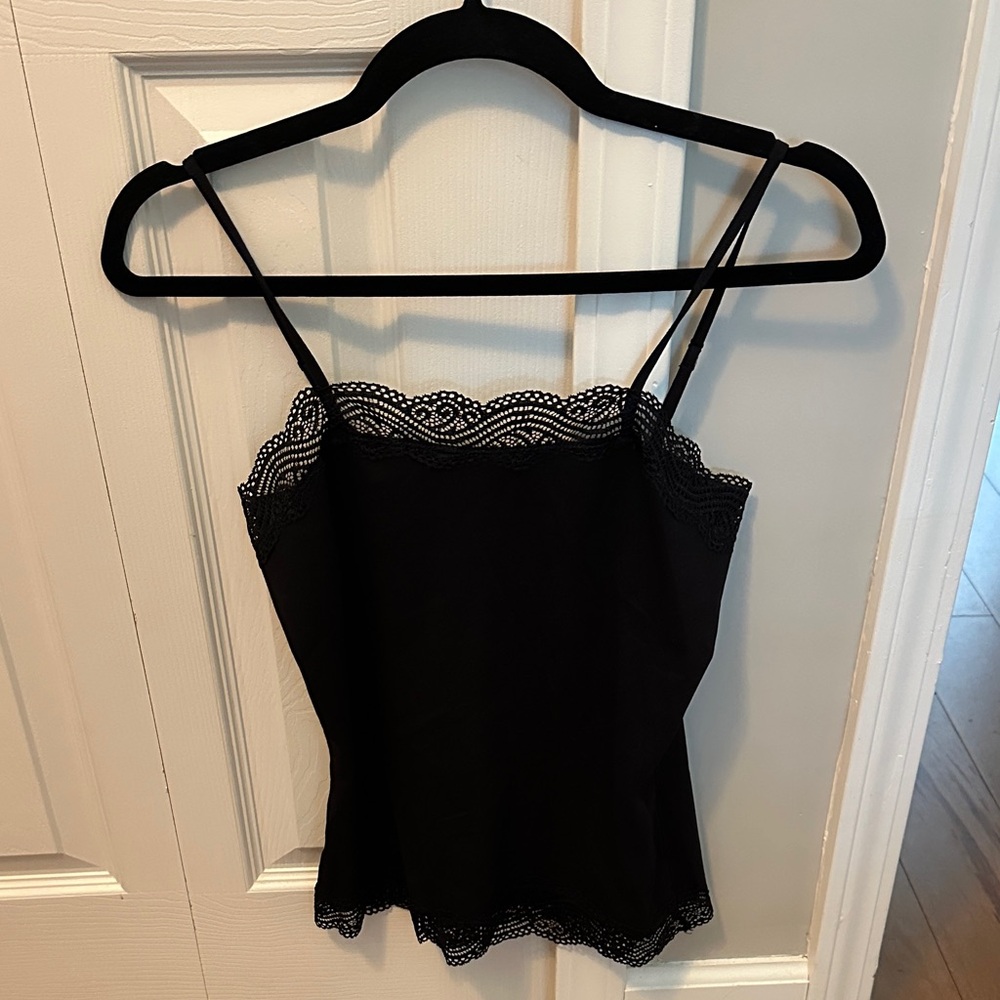 Ann Taylor Factory Black Lace Cami Top